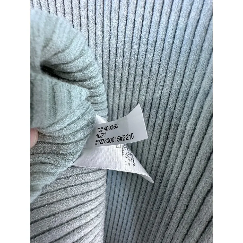Express Midi NWT Sweater Dress‎ L Sage Green Sleeveless Ribbed V Neck Bodycon